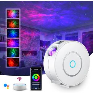 Héloise - led Alexa Starry Sky Projector,Smart Starry Projector Galaxy Night Light,Dimming/Voice Control/WiFi Connection/Timer,Bedroom