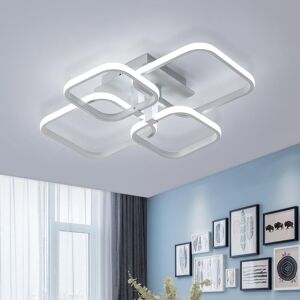 GOECO LED ceiling lamp, modern ceiling lamp 52W 4680LM, ceiling light 6000k cold white, for living room, kitchen, kitchen, bedroom