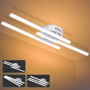 PESCE Led Ceiling Light, 21W Modern Parallel Strip Design Ceiling Chandelier Lamp with 3 Pieces of Parallel Strip Light for Living Room Bedroom Dining Room