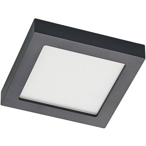 Ceiling Light Alette dimmable (modern) in Black made of Aluminium for e.g. Bathroom (1 light source,) from Prios black, white