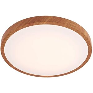 Ceiling Light Mynte (modern) in Brown made of Plastic for e.g. Office & Workroom (1 light source,) from Lindby light wood, white