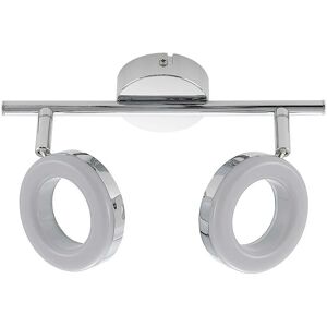 Ceiling Light Tioklia (modern) in Silver made of Metal for e.g. Living Room & Dining Room (2 light sources,) from ELC chrome