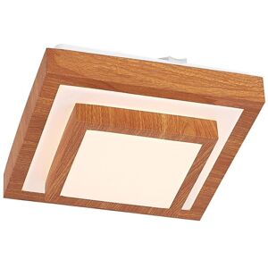 Ceiling Light Tiril (modern) in Brown made of Plastic for e.g. Office & Workroom (1 light source,) from Lindby light wood, white