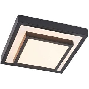 Ceiling Light Vilho (modern) in Black made of Plastic for e.g. Office & Workroom from Lindby matt black, white