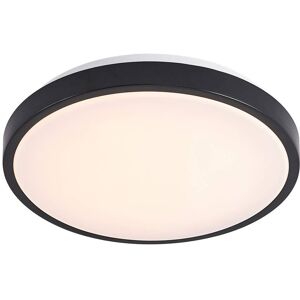 Ceiling Light Villum (modern) in Black made of Plastic for e.g. Office & Workroom (1 light source,) from Lindby matt black, white