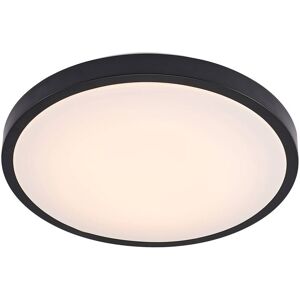 Ceiling Light Villum (modern) in Black made of Plastic for e.g. Office & Workroom (1 light source,) from Lindby matt black, white