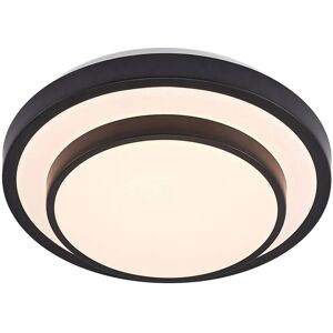 Ceiling Light Youri (modern) in Black made of Metal for e.g. Office & Workroom (1 light source,) from Lindby - matt black, white