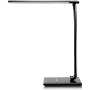 monzana LED Desk Lamp 3 Light Colours 5 Brightness Levels Touch USB Charging Port Dimmable Table Office Bedside Reading Lamp