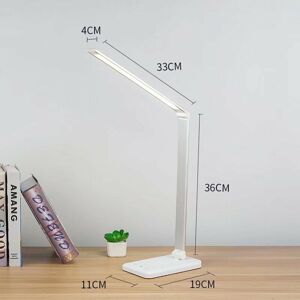 LANGRAY Led Desk Lamp, Dimmable Table Lamps , Support Mobile Phone Wireless Charging,Touch Control Eye Protection, With usb Port/Timer Function