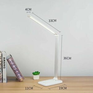 HOOPZI Led Desk Lamp, Dimmable Table Lamps , Support Mobile Phone Wireless Charging,Touch Control Eye Protection, With usb Port/Timer Function