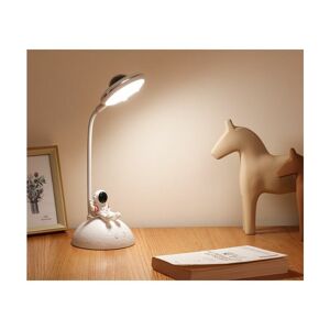 HOOPZI Led Desk Lamp, usb Desk Lamp for Kids, with Pen Holder and Mobile Phone Holder Foldable Table Lamp, Night Light Eye Protection White