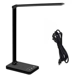 PESCE Led Desk Lamp with Wireless Charger, usb Charging Port, Desk Lamp for Home Office with 5 Lighting Modes & 5 Brightness Levels, Touch Control, 30/60