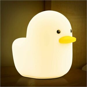 HOOPZI Led Duck Night Light Kids, Cute Dull Benson Duck Night Lamp Baby Silicone usb Rechargeable Kid's Night Light Portable Touch Table Lamp for Baby Room