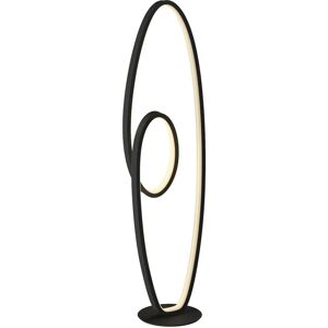 Floor Lamp Bronwyn dimmable (modern) in Black made of Aluminium for e.g. Living Room & Dining Room from Lucande anthracite, white