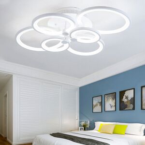 LIVINGANDHOME Led Light Ceiling Lights Cool White Chandelier Lamp, 6 Head