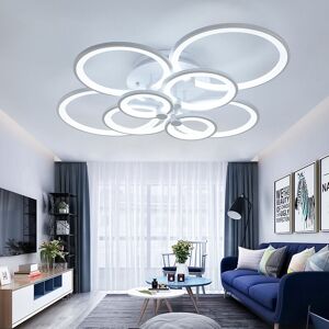 LIVINGANDHOME Led Light Ceiling Lights Cool White Chandelier Lamp, 8 Head