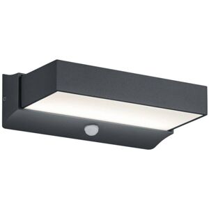 Outdoor Wall Light Cuandowith motion detector (modern) in Black made of Aluminium from Trio Lighting - anthracite