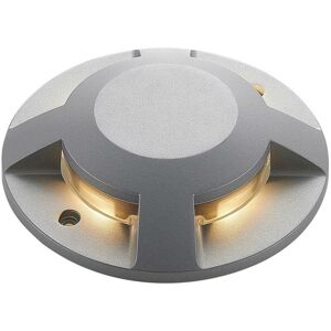 Recessed Floor Light Jeffrey (modern) in Silver made of Aluminium (1 light source,) from Lucande silver (ral 9006)