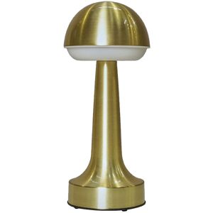 VALUELIGHTS Led Rechargeable Battery Operated Indoor / Outdoor Touch Table Lamp - Brass