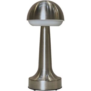 Valuelights - led Rechargeable Battery Operated Indoor / Outdoor Touch Table Lamp - Satin Nickel