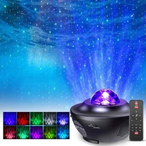 HÉLOISE Led Star Projector Lamp, Rotating Night Light Projector with 21 Modes & Remote Control & Timer & Speaker & Bluetooth, Ocean Star Ceiling Light