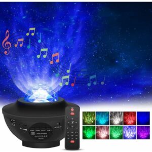 GROOFOO Led Star Projector Lamp, Rotating Starry Sky Projector with 21 Modes & Remote Control & Timer & Bluetooth, Galaxy Star Ceiling Projector Ocean