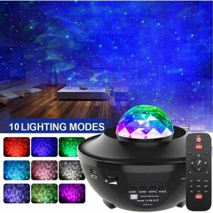 LANGRAY Led Starry Sky Projector Ocean Wave Projector with Remote Control / Bluetooth 5.0 / 360 ° Rotation / 3 Brightness Levels Best Gifts for Christmas