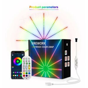 GROOFOO Led Strip Light rgb led Fireworks with led Ribbon Firework Effects, Interactive Music, Horse Racing Streamer Light Strips, Festive Mood, Illusion