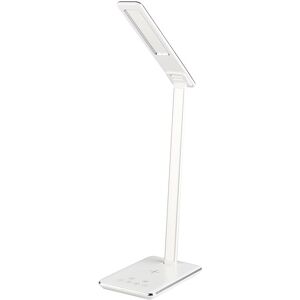 BIARD Led Table Desk Lamp Dimmable Reading Light with Wireless & usb Phone Charger - White