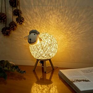 Hoopzi - led usb Night Lights for Baby Children with Switch, Sheep Night Lights for Bedroom Kids Beside Lamp Cute Room Decor Indoor, Birthday Gift