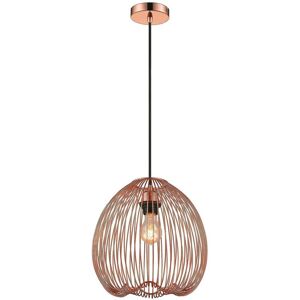 1 Light Wire Ceiling Pendant Copper, E27 - Spring Lighting