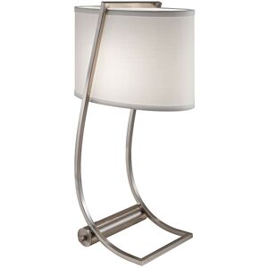 Elstead - Lex - 1 Light Table Lamp Brushed Steel, E27