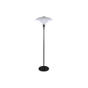 PRIVATEFLOOR Floor Lamp - Living Room Lamp - Liam Black chrome Glass - Black chrome