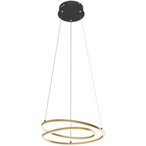 Ceiling Light Davian dimmable (modern) in Gold made of Aluminium for e.g. Living Room & Dining Room from Lindby brass, black