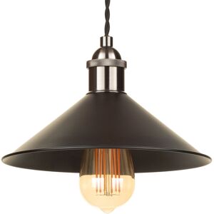 Litecraft - Ciana Light Shade Small Fisherman Easy Fit Lampshade - Matte Black