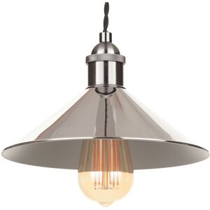 Ciana Light Shade Small Fisherman Easy Fit Lampshade - Polished Nickel - Litecraft