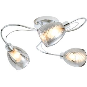 Cora Flush Ceiling Light Tangle Bathroom IP44 3 Arm - Polished Chrome - Litecraft