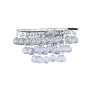 Galaxy Wall Light Crystal Effect Traditional 2 Arm - Polished Chrome - Litecraft