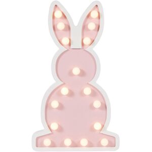 Litecraft - Glow Bunny Table Lamp led Children's Lighting - Pink, White