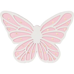 Glow Butterfly Table Lamp led Children's Lighting - Pink, White - Litecraft