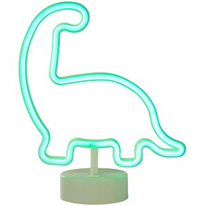 Glow Dinosaur Neon Table Lamp Children's Lighting - Green - Litecraft