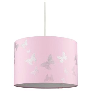 Litecraft - Glow Light Shade 30 cm Easy Fit Butterfly Lampshade - Pink