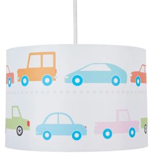 Glow Light Shade 30 cm Easy Fit Cartoon Car Lampshade - Multi Coloured - Litecraft