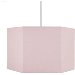 Glow Light Shade 30cm Easy Fit Hexagon Lampshade - Pink - Litecraft