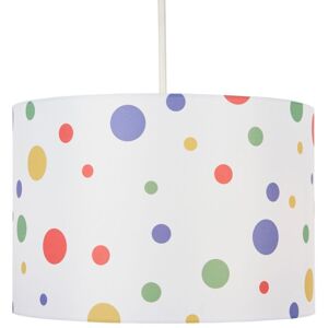 Glow Light Shade 30cm Easy Fit Polka Dots Lampshade - Multi Coloured - Litecraft