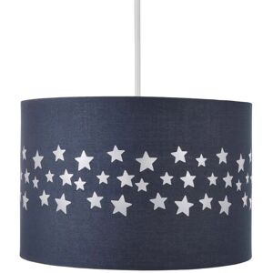 Litecraft - Glow Light Shade 30cm Easy Fit Stars Lampshade - Blue