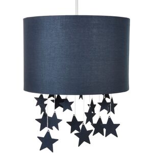 Glow Light Shade 30cm Easy Fit Stars Mobile Lampshade - Blue - Litecraft