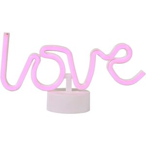 Glow Love Neon Table Lamp Children's Lighting - Pink - Litecraft