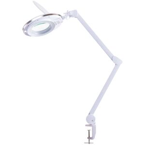 Litecraft - Hobby Task Lamp led Magnifying Craft Light With Clamp - White