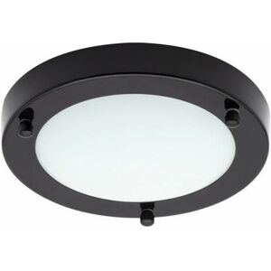 Litecraft - Mari Ceiling Light Small Bathroom Flush led IP44 Fitting - Satin Black